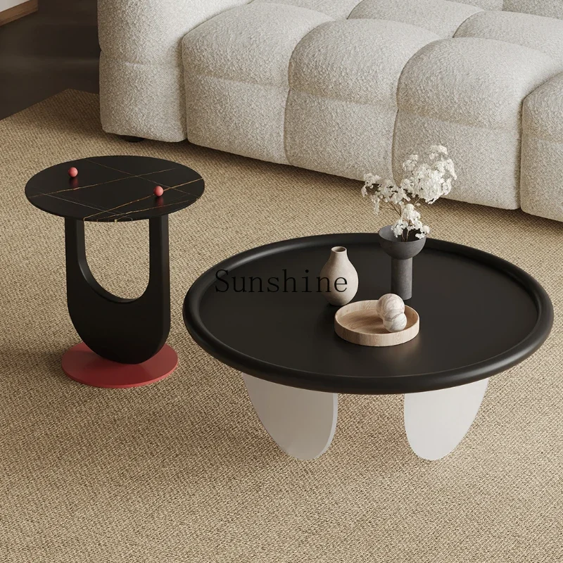 Italian minimalist round combination small living room high-end acrylic coffee table
Italian minimalist round combination small living room high-end acrylic coffee table