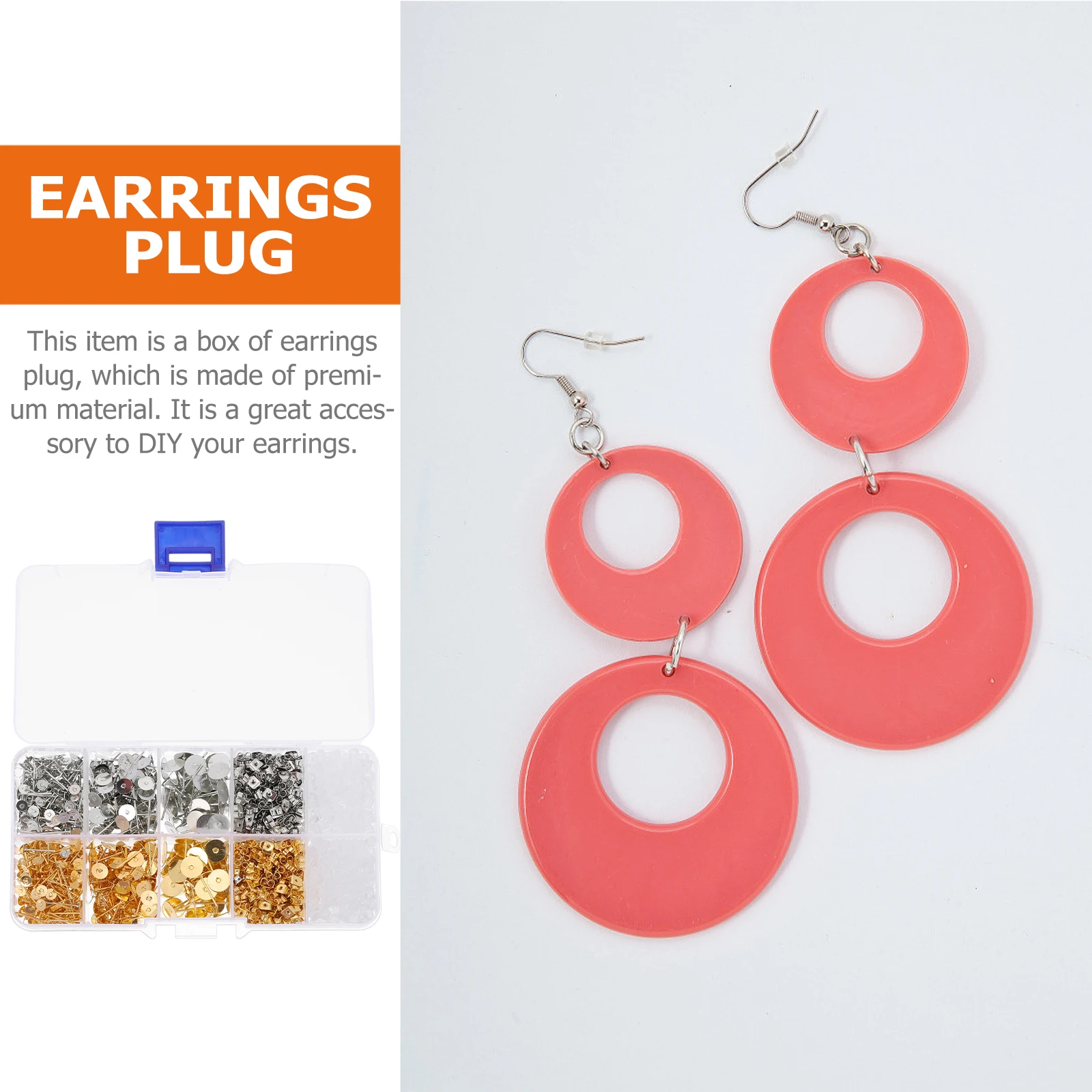 1 Box Diy Jewelry Earring Posts Earrings Material Earring Backs Studs Accessories Ear Needles Plugs Ear Back Stoppers Making
1 Box Diy Jewelry Earring Posts Earrings Material Earring Backs Studs Accessories Ear Needles Plugs Ear Back Stoppers Making