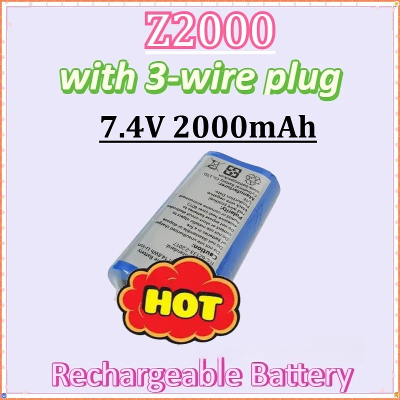 With 3-wire Plug Batteries New Z2000 7.4V 2000mAh 14.8Wh Li-ion Rechargeable Battery Pack
With 3-wire Plug Batteries New Z2000 7.4V 2000mAh 14.8Wh Li-ion Rechargeable Battery Pack