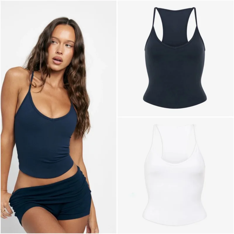 Women's Two Pieces Set Short Sets Yoga Outfit For Women Spaghetti Strap Tank Top Shorts Set With Bra Pads Ideal For Yoga Workout
Women's Two Pieces Set Short Sets Yoga Outfit For Women Spaghetti Strap Tank Top Shorts Set With Bra Pads Ideal For Yoga Workout