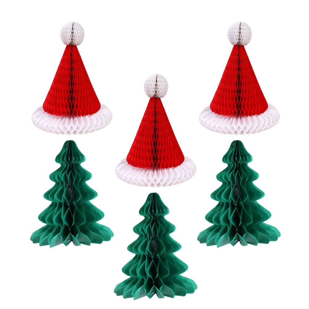 6 Pcs Christmas Tree Honeycomb Decor Bright Supplies Xmas Hat Ornament Photo Prop Home Bar Club Holiday
6 Pcs Christmas Tree Honeycomb Decor Bright Supplies Xmas Hat Ornament Photo Prop Home Bar Club Holiday