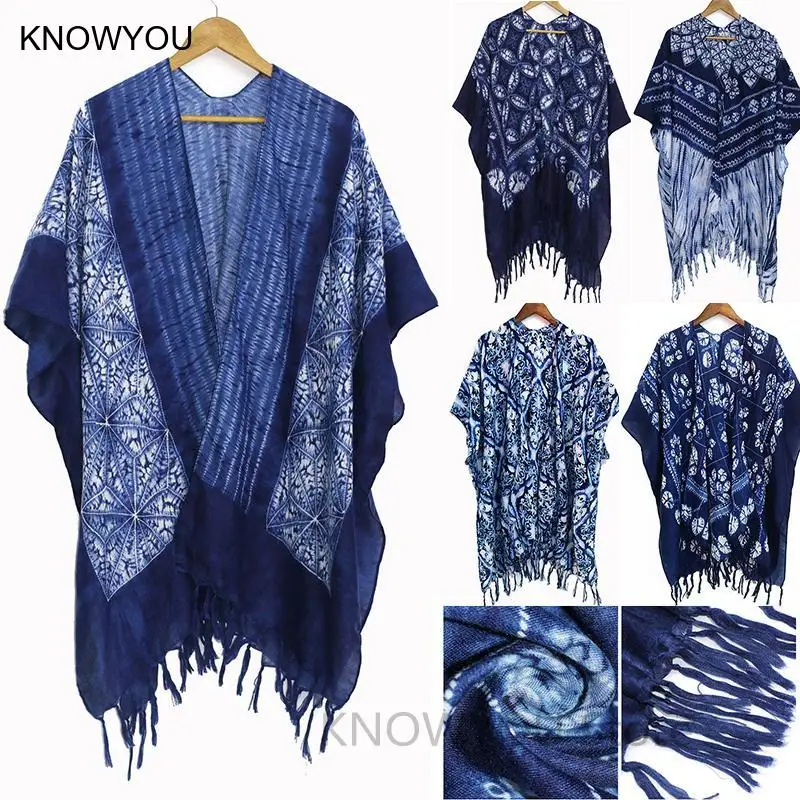 Blue Print Pashmina Retro Ethnic Style Shawls Women Men Tourism Wraps Sunscreen Cloak Thin Bikini Cover-Up Chinese Style Scarf
Blue Print Pashmina Retro Ethnic Style Shawls Women Men Tourism Wraps Sunscreen Cloak Thin Bikini Cover-Up Chinese Style Scarf