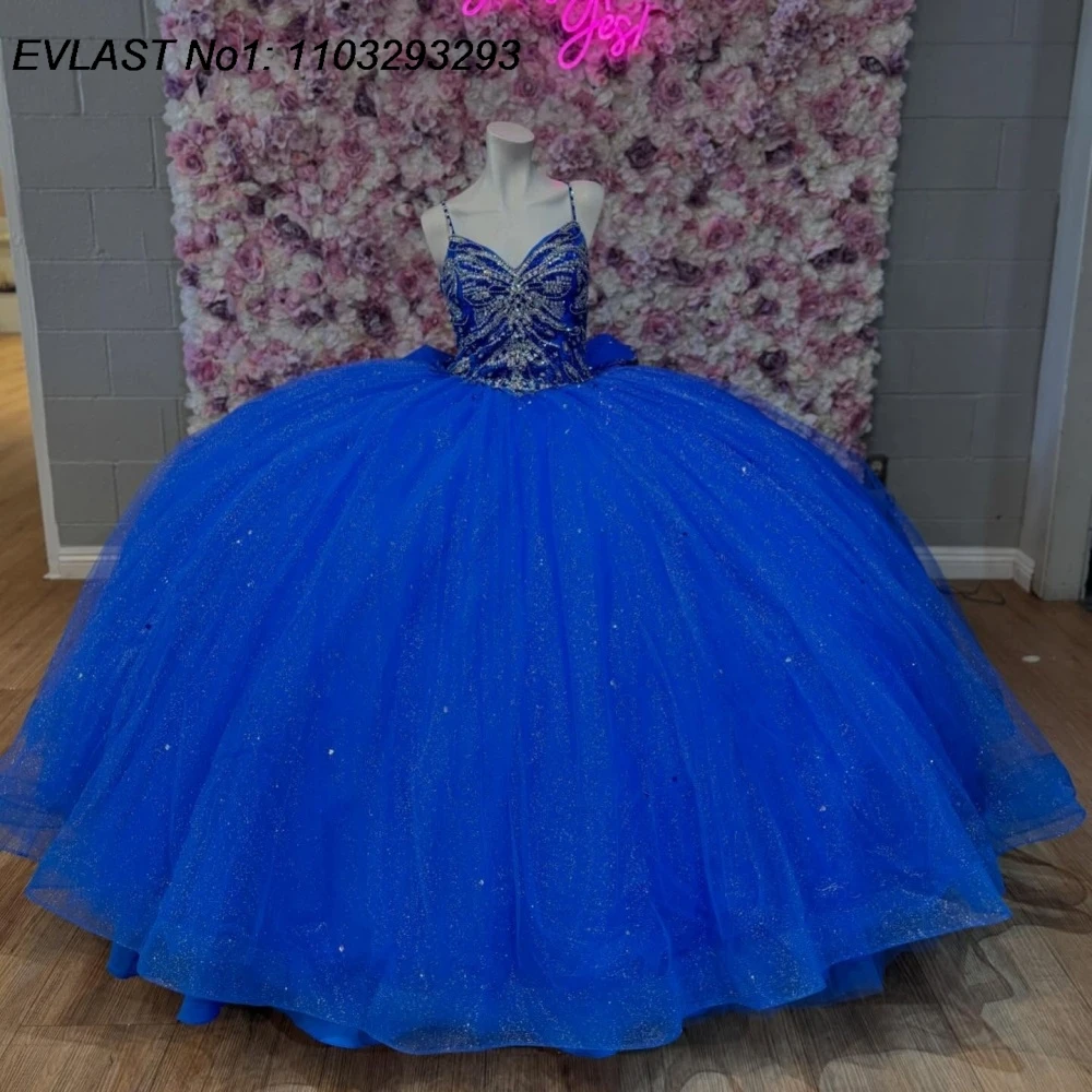 EVLAST Customized Royal Blue Quinceanera Dress Ball Gown Shiny Applique Crystal Beaded Corset Sweet 16 Vestido De 15 Anos E1Q416
EVLAST Customized Royal Blue Quinceanera Dress Ball Gown Shiny Applique Crystal Beaded Corset Sweet 16 Vestido De 15 Anos E1Q416