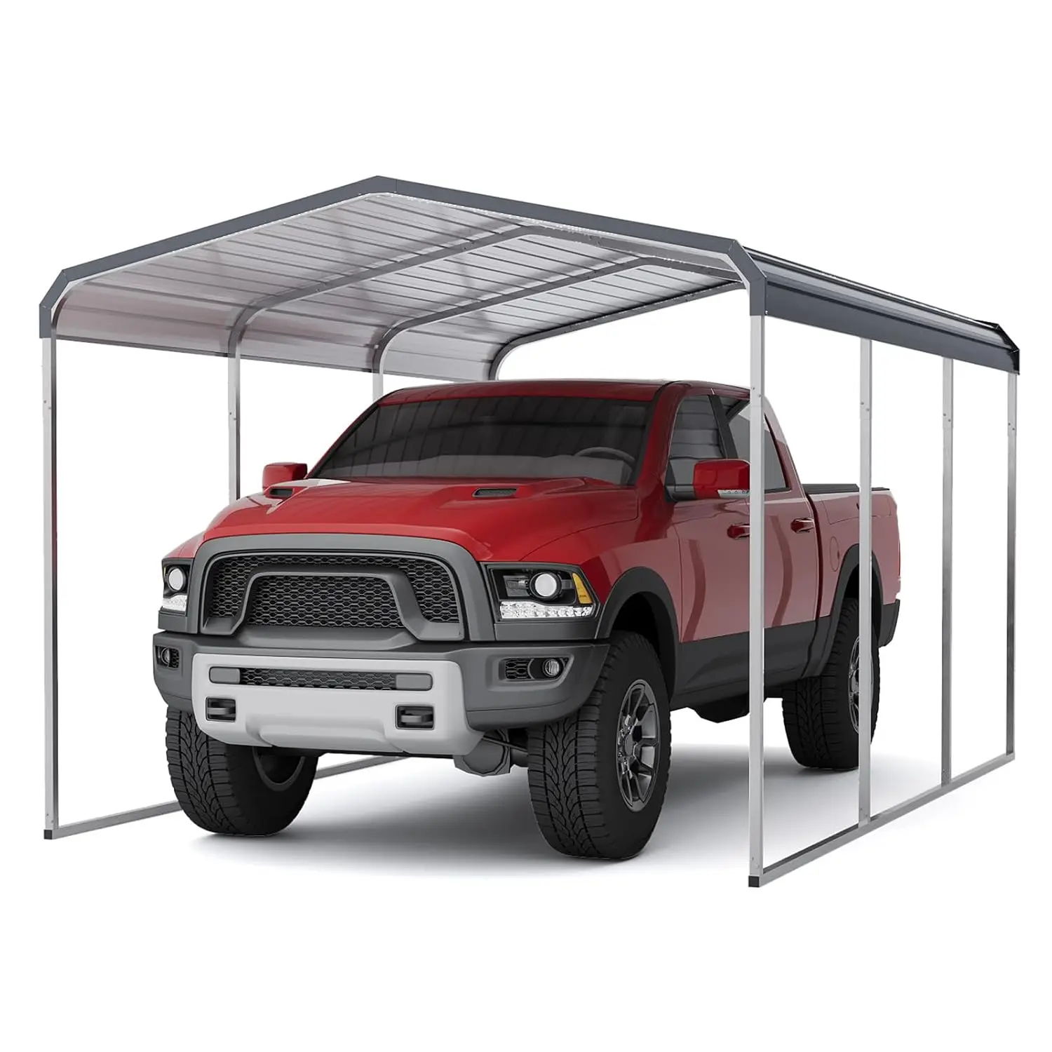 10x15 Ft Heavy Duty Metal Carport, Galvanized Steel Roof & Upgraded Frame for Garage, Vehicles, RVs, Boats,, Customized
10x15 Ft Heavy Duty Metal Carport, Galvanized Steel Roof & Upgraded Frame for Garage, Vehicles, RVs, Boats,, Customized