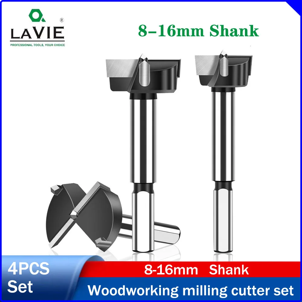 LAVIE 4PCS 8-16mm Industrial Triangle Shank Carbide Wood Drill Bit, Wood Hole Cutter, Hinge Boring Tool, Flat Wing Drill
LAVIE 4PCS 8-16mm Industrial Triangle Shank Carbide Wood Drill Bit, Wood Hole Cutter, Hinge Boring Tool, Flat Wing Drill