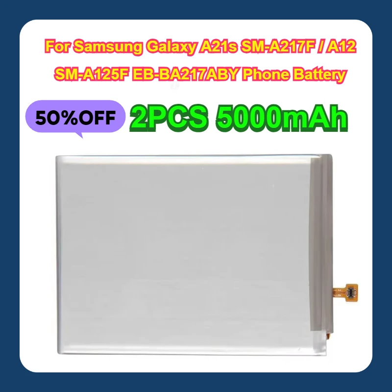 2PCS 5000mAh For Samsung Galaxy A21s SM-A217F / A12 SM-A125F EB-BA217ABY Phone Battery
2PCS 5000mAh For Samsung Galaxy A21s SM-A217F / A12 SM-A125F EB-BA217ABY Phone Battery