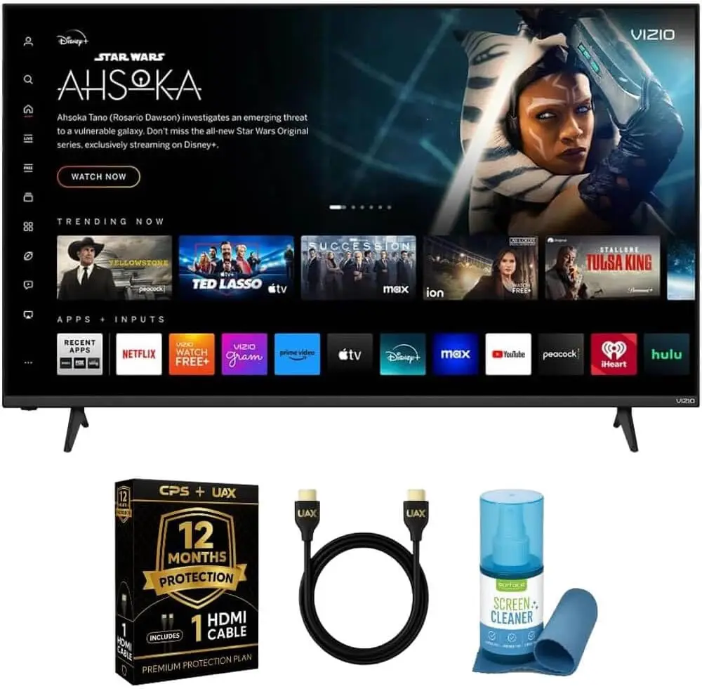 55-дюймовый 4K UHD Smart TV в комплекте с HDR10+, VRR, Bluetooth, совместимостью с Alexa, кабелем HDMI и защитной подпиской
55-дюймовый 4K UHD Smart TV в комплекте с HDR10+, VRR, Bluetooth, совместимостью с Alexa, кабелем HDMI и защитной подпиской
