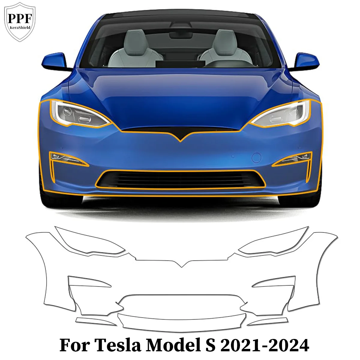 Pre-cut PPF For Tesla Model S 2021-2024 TPU Paint Protection Film Car Anti-Scratch Clear Bra Invisible Repairable Self-adhesive
Pre-cut PPF For Tesla Model S 2021-2024 TPU Paint Protection Film Car Anti-Scratch Clear Bra Invisible Repairable Self-adhesive