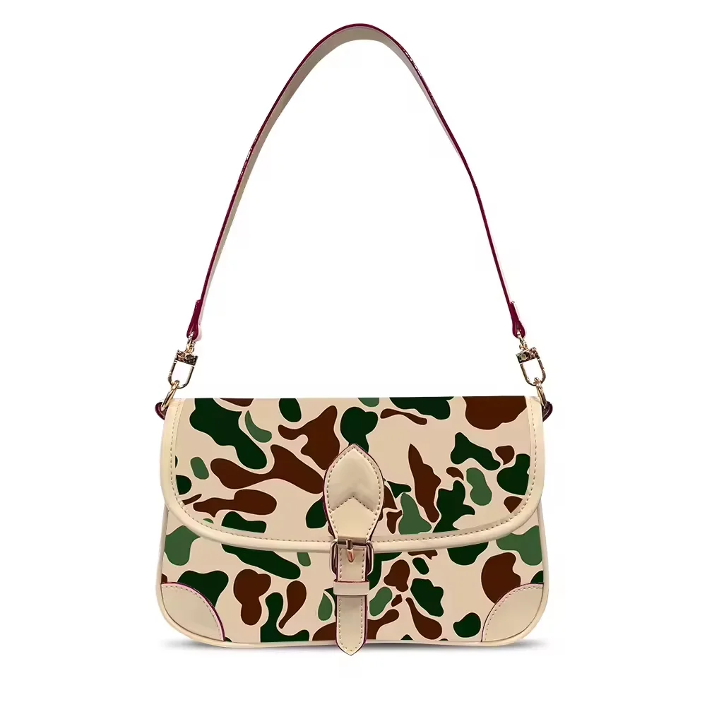 Vintage Buckle Closure Dark Monotone PU Leather Shoulder Crossbody Handbag Ladies Customized Multi-Color Camo Flap Shoulder Bag
Vintage Buckle Closure Dark Monotone PU Leather Shoulder Crossbody Handbag Ladies Customized Multi-Color Camo Flap Shoulder Bag
