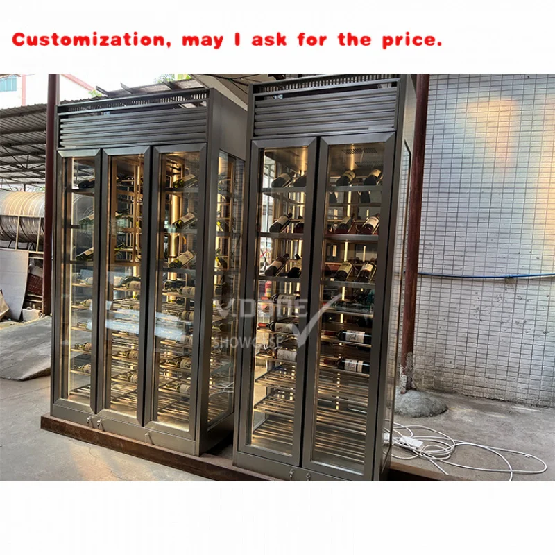 На заказ.Высококачественный винный шкаф из нержавеющей стали, роскошный настенный стеклянный шкаф для хранения вещей для виски, красного вина, полки
На заказ.Высококачественный винный шкаф из нержавеющей стали, роскошный настенный стеклянный шкаф для хранения вещей для виски, красного вина, полки
