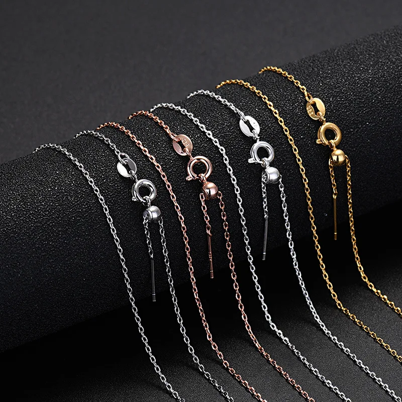 1PCS Genuine 100% 925 Silver Needle Rose Gold Jewelry Findings Universal Box Chain O Chain Collarbone Chain Long Necklace
1PCS Genuine 100% 925 Silver Needle Rose Gold Jewelry Findings Universal Box Chain O Chain Collarbone Chain Long Necklace