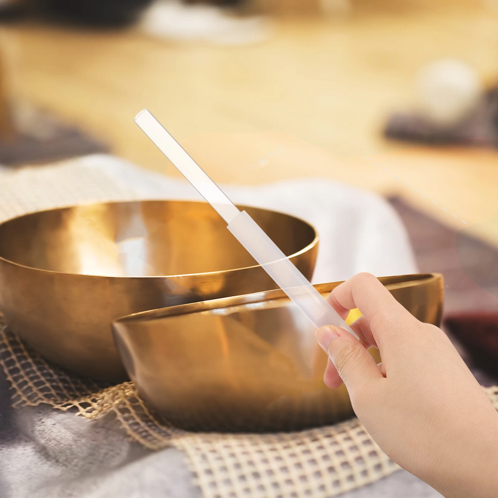 Crystal Stick Bowl Mallet Suede Striker Singing Rubber Drum Parts Singing Bowl Mallet Acrylic Buddha Sticks Accessories
Crystal Stick Bowl Mallet Suede Striker Singing Rubber Drum Parts Singing Bowl Mallet Acrylic Buddha Sticks Accessories