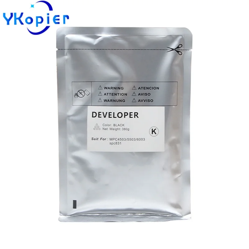 380G Black Developer Powder For Ricoh MPC2503 MPC5503 MPC6003 MPC3503 MP C2503 C3503 C4503 C5503 C6003 C2011 SPC831 Developer
380G Black Developer Powder For Ricoh MPC2503 MPC5503 MPC6003 MPC3503 MP C2503 C3503 C4503 C5503 C6003 C2011 SPC831 Developer