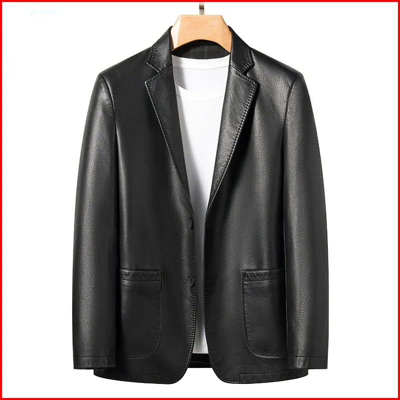 Authentic Leather Suit Jacket for Spring and Autumn Casual Leather Suit for Mens New Style
Authentic Leather Suit Jacket for Spring and Autumn Casual Leather Suit for Mens New Style