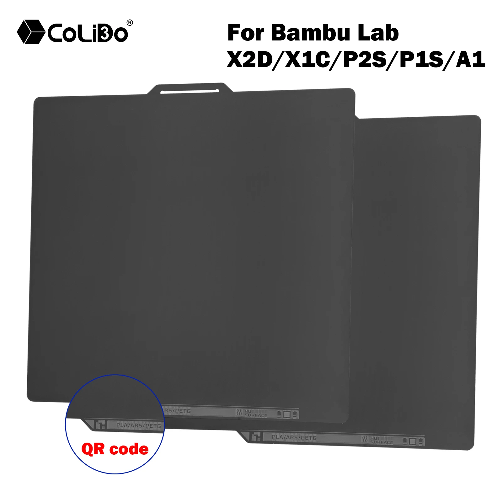 Smooth PEI Build Plate with QR Code for Bambu Lab P2S X2D X1 P1S A1 Hot Bed,Double Sided Printing for Bambu 3D Printer Platform
Smooth PEI Build Plate with QR Code for Bambu Lab P2S X2D X1 P1S A1 Hot Bed,Double Sided Printing for Bambu 3D Printer Platform