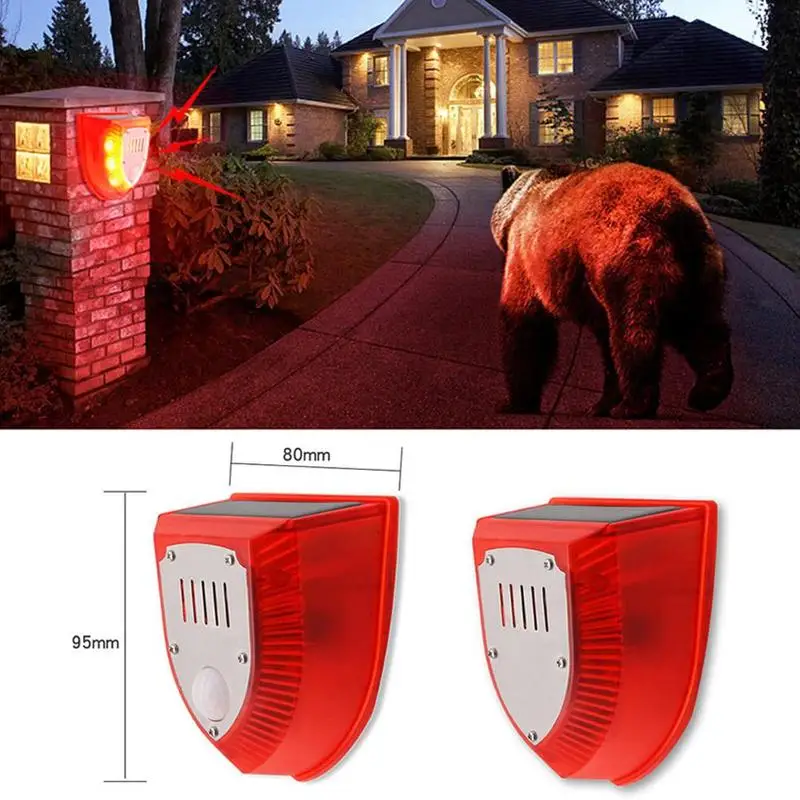 Solar Alarm Light IP65 Waterproof Motion Sensor Alarm Lamp Outdoor Garden Dog Barking Animal Driver Security Lamp For Farm Yard
Solar Alarm Light IP65 Waterproof Motion Sensor Alarm Lamp Outdoor Garden Dog Barking Animal Driver Security Lamp For Farm Yard