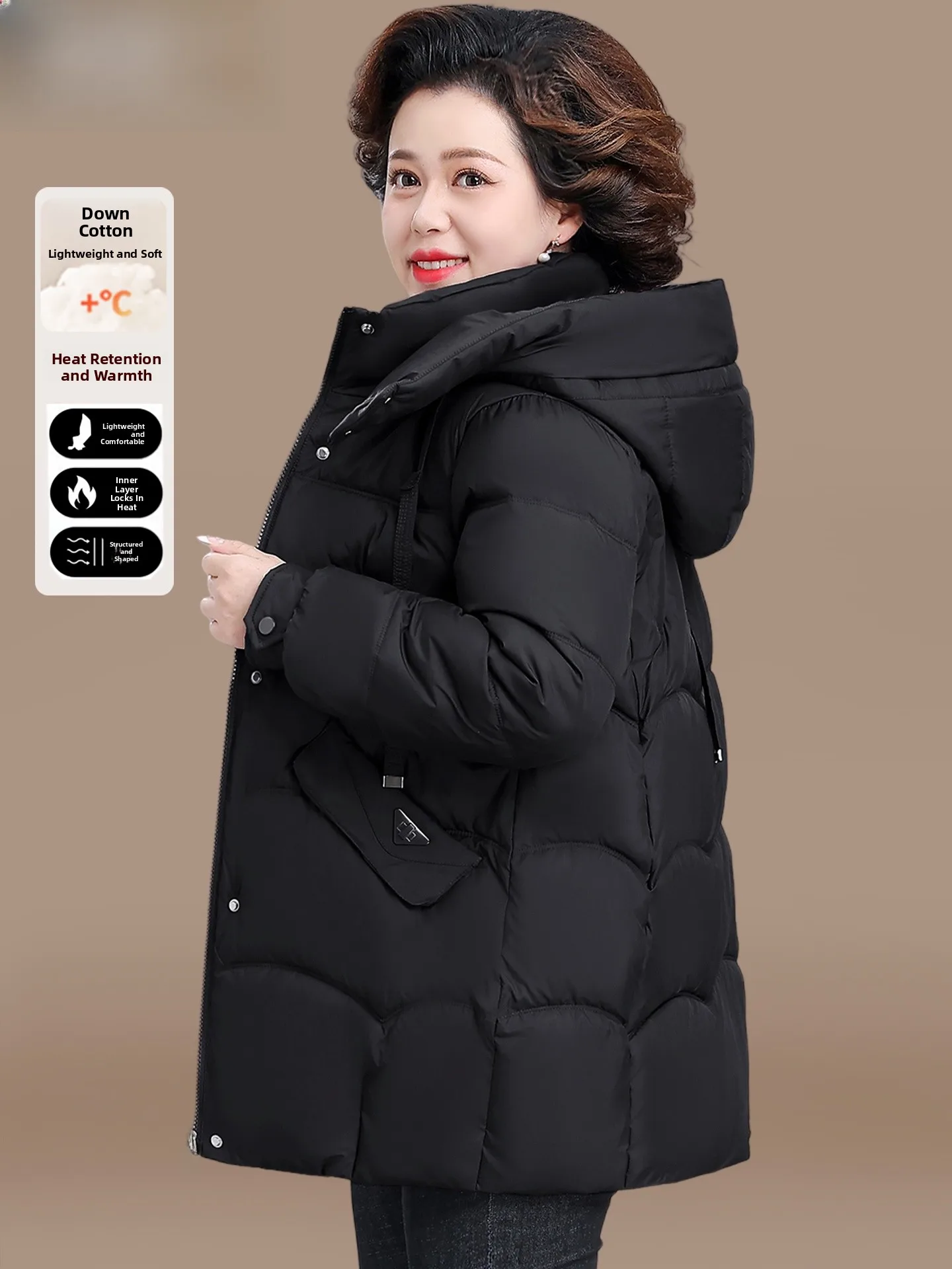 Утепленное зимнее пальто для мамы, средней длины, на хлопковой подкладке, теплое, для женщин, осенне-зимняя хлопковая одежда для женщин и пожилых женщин
Утепленное зимнее пальто для мамы, средней длины, на хлопковой подкладке, теплое, для женщин, осенне-зимняя хлопковая одежда для женщин и пожилых женщин