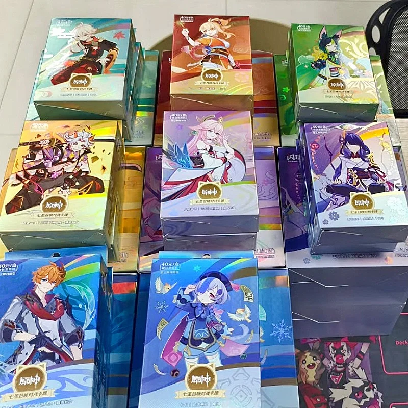 Original Genshin Impact Card Vol.3 Genius Invokation Tcg Battle Card Anime Character Competitive Booster Game Collection Cards
Original Genshin Impact Card Vol.3 Genius Invokation Tcg Battle Card Anime Character Competitive Booster Game Collection Cards