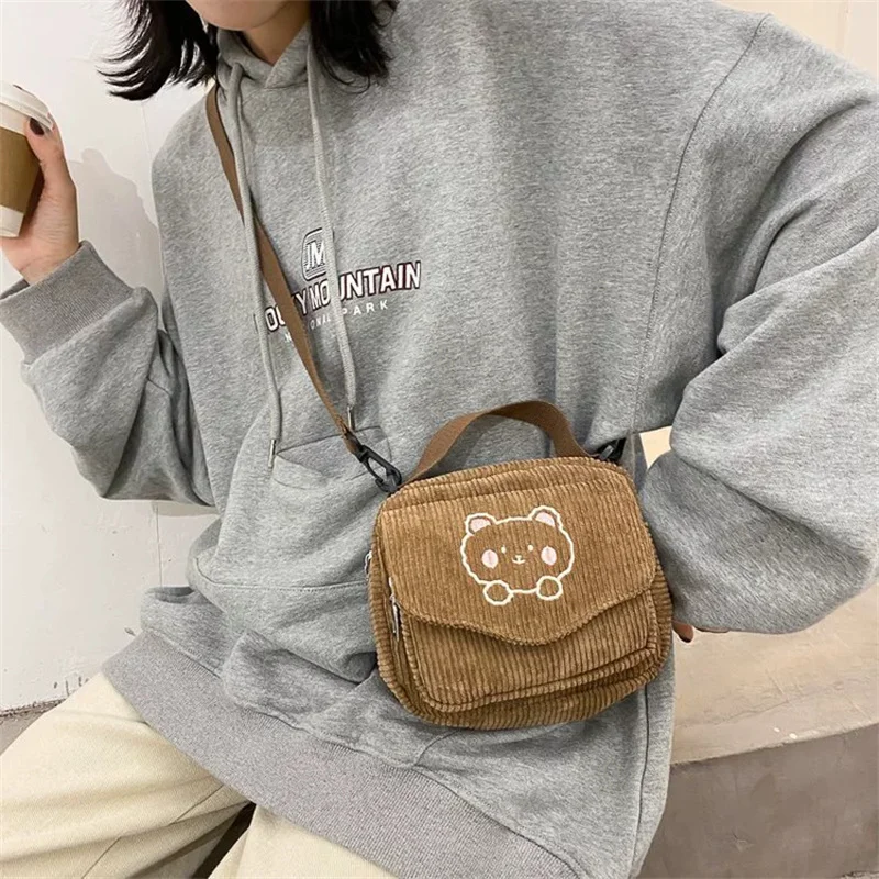 High Quality Cute Small Square Bag Canvas Women's Bag Girl Student Shoulder Bag
High Quality Cute Small Square Bag Canvas Women's Bag Girl Student Shoulder Bag