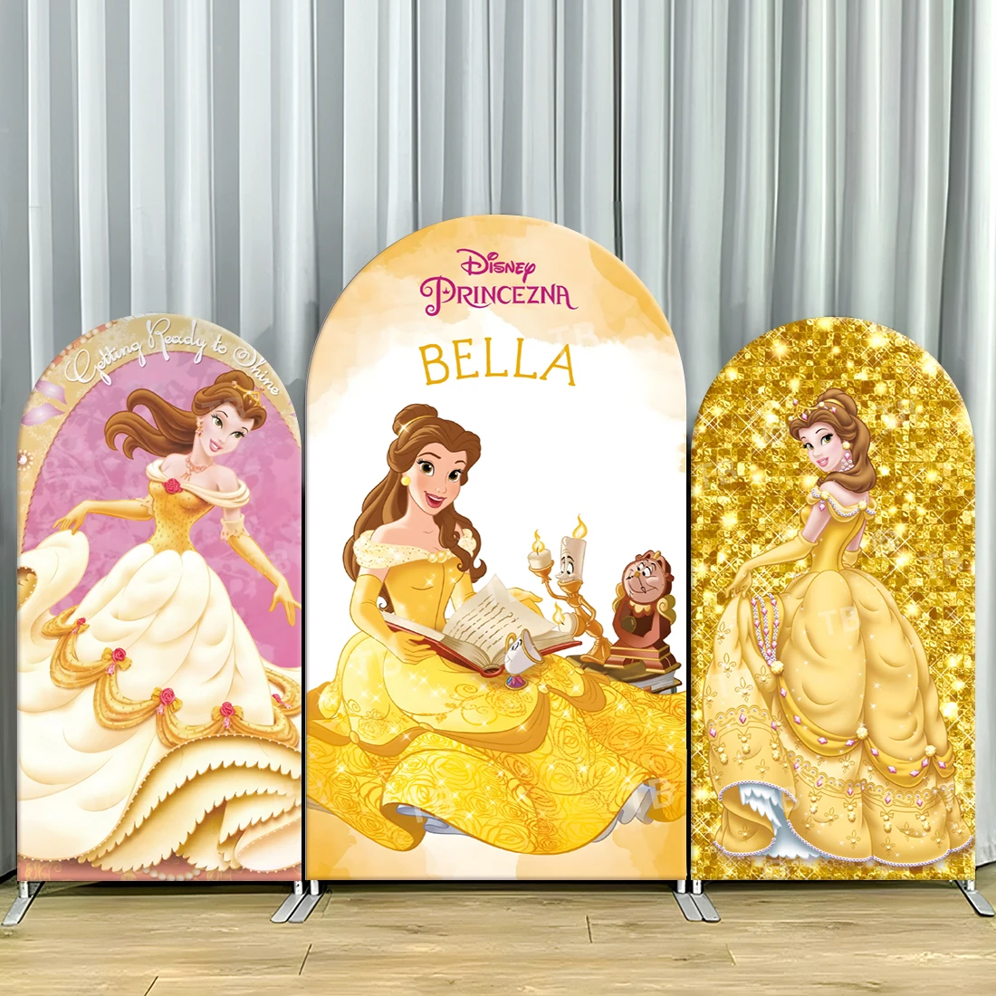 TB Disney Princess Belle & Cinderella Arch Backdrop Cover for Girls Birthday Party Decor Baby Shower Photo Background Wall Props
TB Disney Princess Belle & Cinderella Arch Backdrop Cover for Girls Birthday Party Decor Baby Shower Photo Background Wall Props