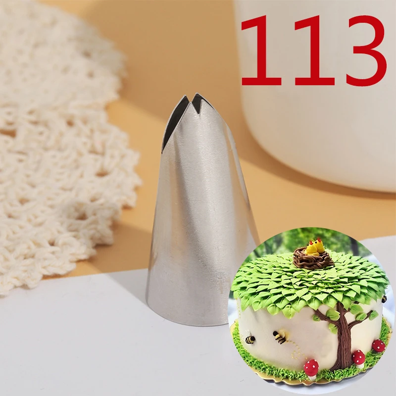 BCMJHWT #113 Leaf Piping Nozzle Icing Tip Pastry Tips Cup Cake Decorating Baking Tools Bakeware Create Leaves Large Size
BCMJHWT #113 Leaf Piping Nozzle Icing Tip Pastry Tips Cup Cake Decorating Baking Tools Bakeware Create Leaves Large Size