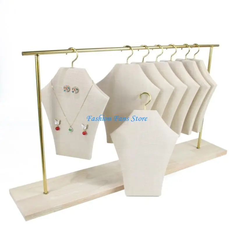 Elegant Metal and Linen Hanger for Jewelry and Clothes Space Efficient Designs
Elegant Metal and Linen Hanger for Jewelry and Clothes Space Efficient Designs