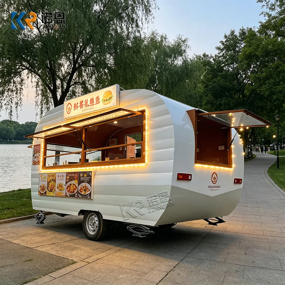 Wholesale Commercial Food Truck Sweet Snack Curved Mobile Food Trailer Outdoor Mobile Food Truck Trailer with Led Lights Screens
Wholesale Commercial Food Truck Sweet Snack Curved Mobile Food Trailer Outdoor Mobile Food Truck Trailer with Led Lights Screens