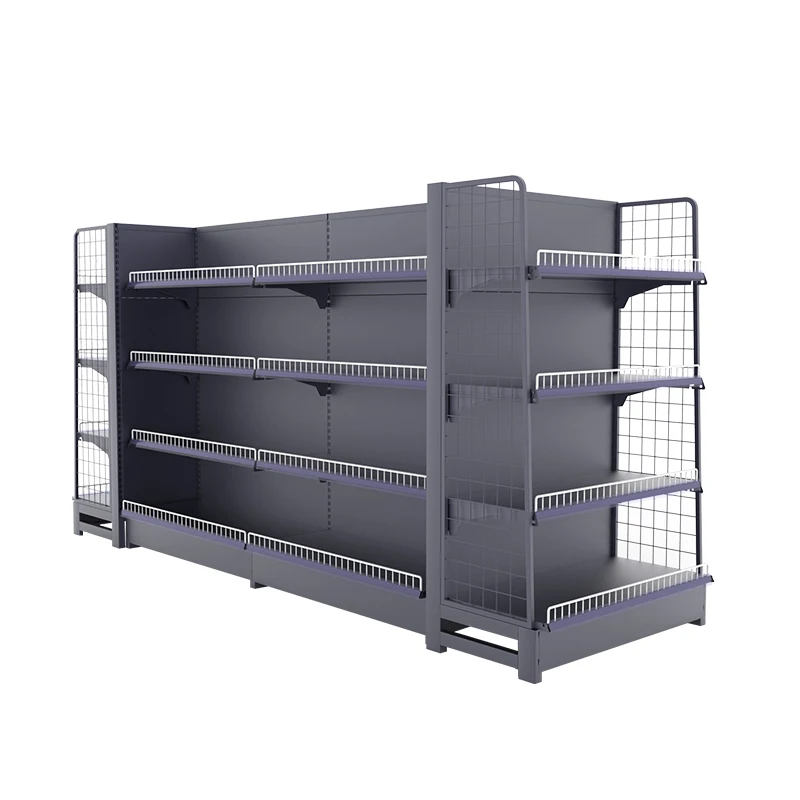 Supermarket shelves Multi-layer matte gray display shelves Convenience store Multifunctional snack shelves Single and double-sid
Supermarket shelves Multi-layer matte gray display shelves Convenience store Multifunctional snack shelves Single and double-sid