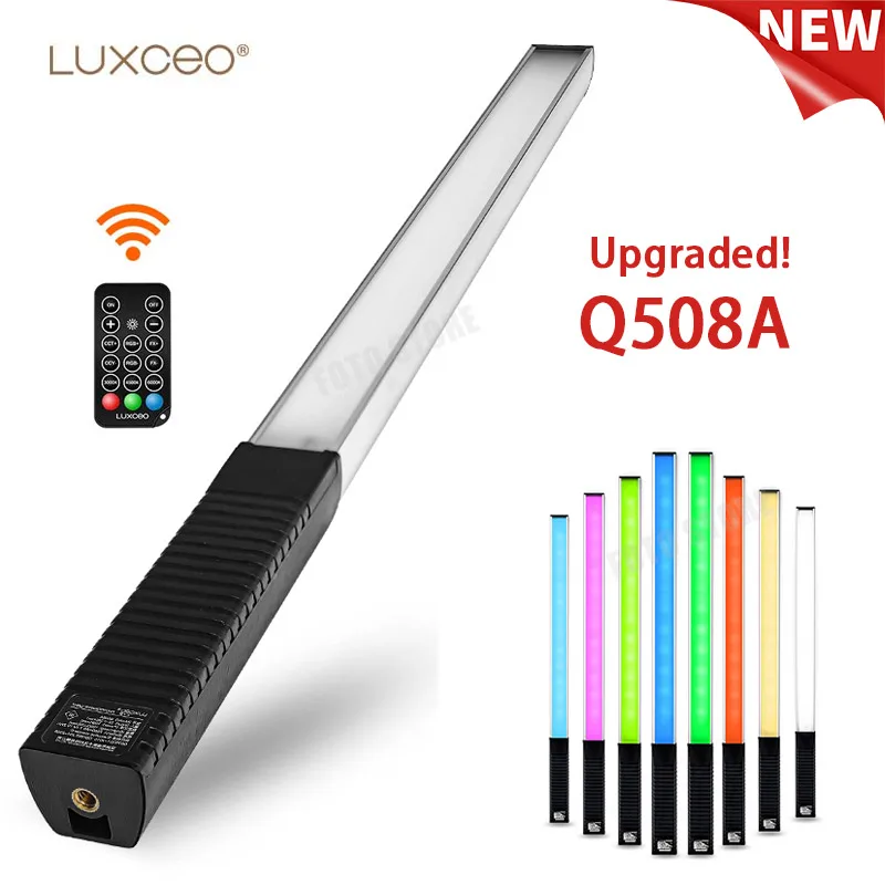Upgraded LUXCEO Q508A Led Light Wand Tube Handheld RGB Pavotube Photography Video Photo Lighting Remote Control 1000lm 2600mah
Upgraded LUXCEO Q508A Led Light Wand Tube Handheld RGB Pavotube Photography Video Photo Lighting Remote Control 1000lm 2600mah