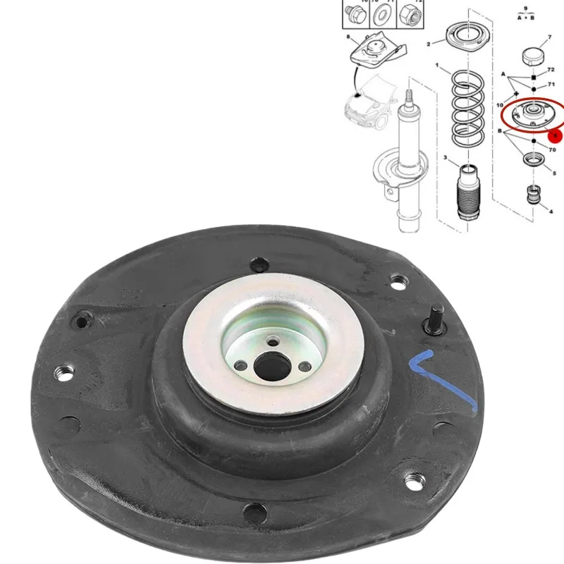 Fit for Peugeot 206 207 Citroen C2 Front Strut Top Mount Front Strut Top Rubber Pad Front Strut Gum
Fit for Peugeot 206 207 Citroen C2 Front Strut Top Mount Front Strut Top Rubber Pad Front Strut Gum