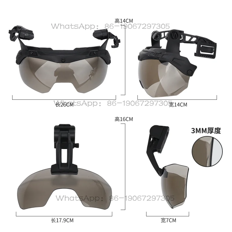 Ink Fish Dry Op Goggles FAST Goggles Tactical Helmet Can Wear Myopia Glasses 3mm
Ink Fish Dry Op Goggles FAST Goggles Tactical Helmet Can Wear Myopia Glasses 3mm
