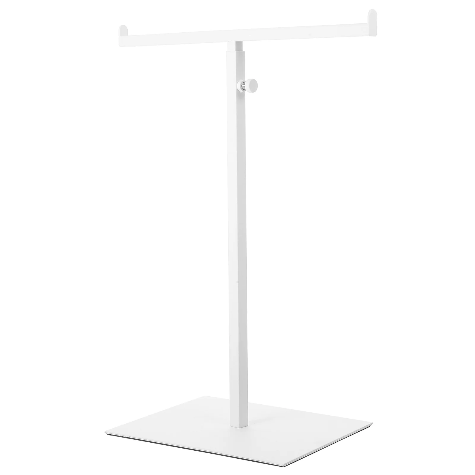 T Shaped Stainless Steel Handbag Scarf Tie Display Stand White Multi Functional Adjustable Height Bag Holder Rack for Store Home
T Shaped Stainless Steel Handbag Scarf Tie Display Stand White Multi Functional Adjustable Height Bag Holder Rack for Store Home