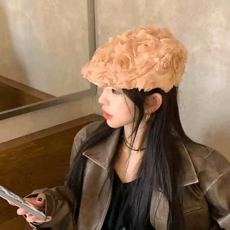 Classic Rose Flower Beret Hats For Women&Men Breathable Thin Beanies Hat Female Outdoor Travel Spring Painter Artist Cap Gorros
Classic Rose Flower Beret Hats For Women&Men Breathable Thin Beanies Hat Female Outdoor Travel Spring Painter Artist Cap Gorros