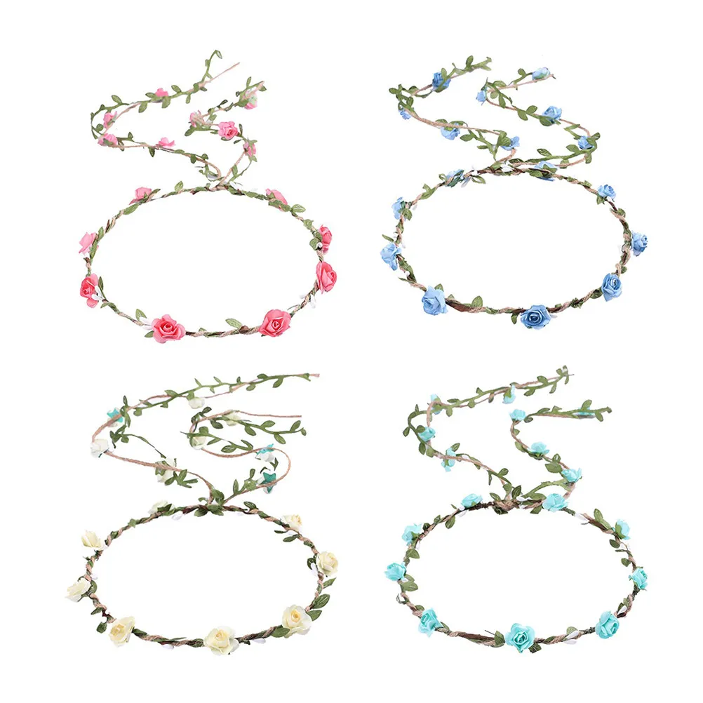 4Pcs Rose Flower Crown Handcrafted Elegant Adjustable Flower Headband for Women Girls Wedding Party Beach Cosplay Festival
4Pcs Rose Flower Crown Handcrafted Elegant Adjustable Flower Headband for Women Girls Wedding Party Beach Cosplay Festival