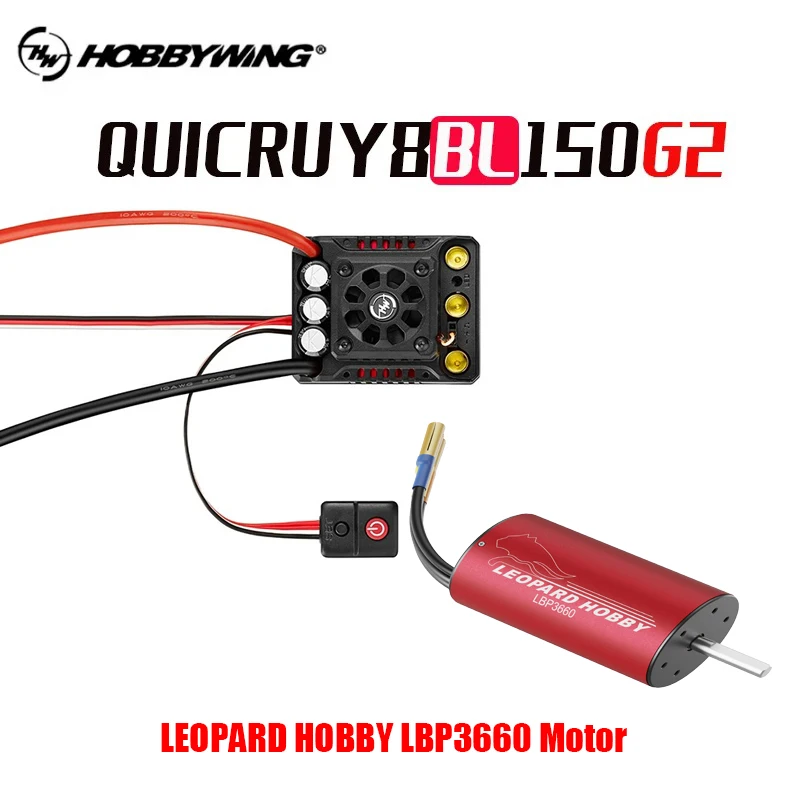 HobbyWing QuicRun WP 10BL150 G2 150A Sensorless Brushless ESC Speed Controller LEOPARDHOBBY LBP3660 Motor for 1/10 RC Cars
HobbyWing QuicRun WP 10BL150 G2 150A Sensorless Brushless ESC Speed Controller LEOPARDHOBBY LBP3660 Motor for 1/10 RC Cars