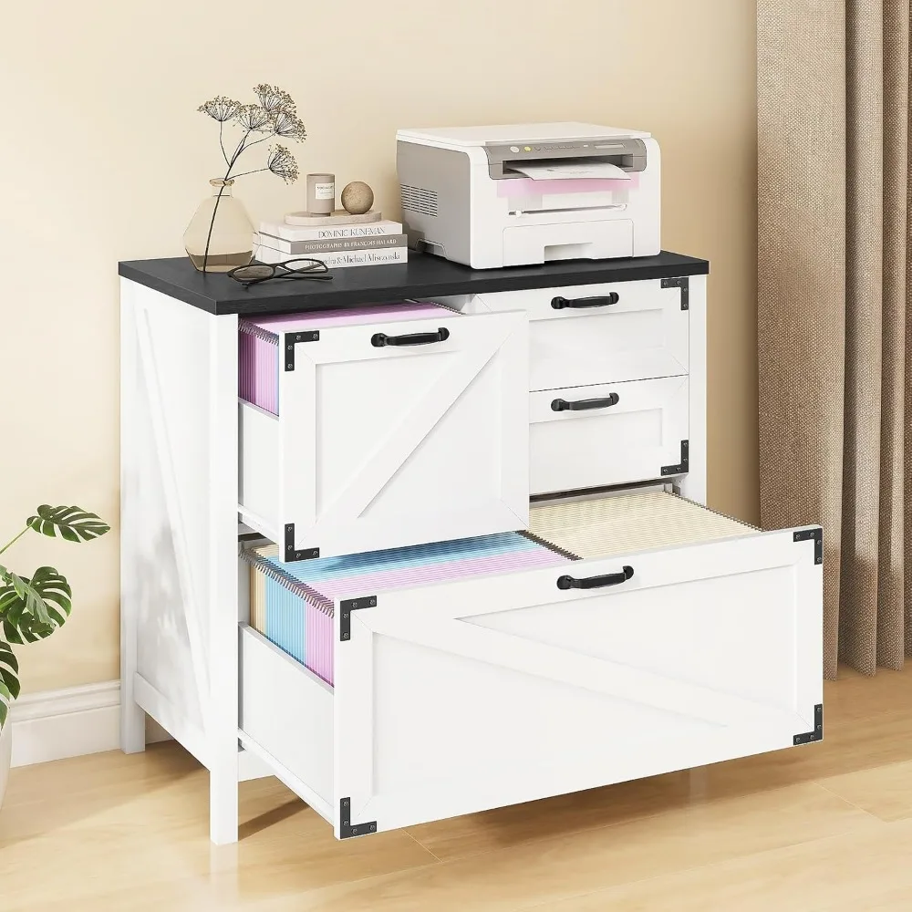 Lateral File Cabinet with 4 Drawers Farmhouse File Cabinet for Letter/Legal/A4 Size Hanging Files, Large Wood File Storage Cabin
Lateral File Cabinet with 4 Drawers Farmhouse File Cabinet for Letter/Legal/A4 Size Hanging Files, Large Wood File Storage Cabin