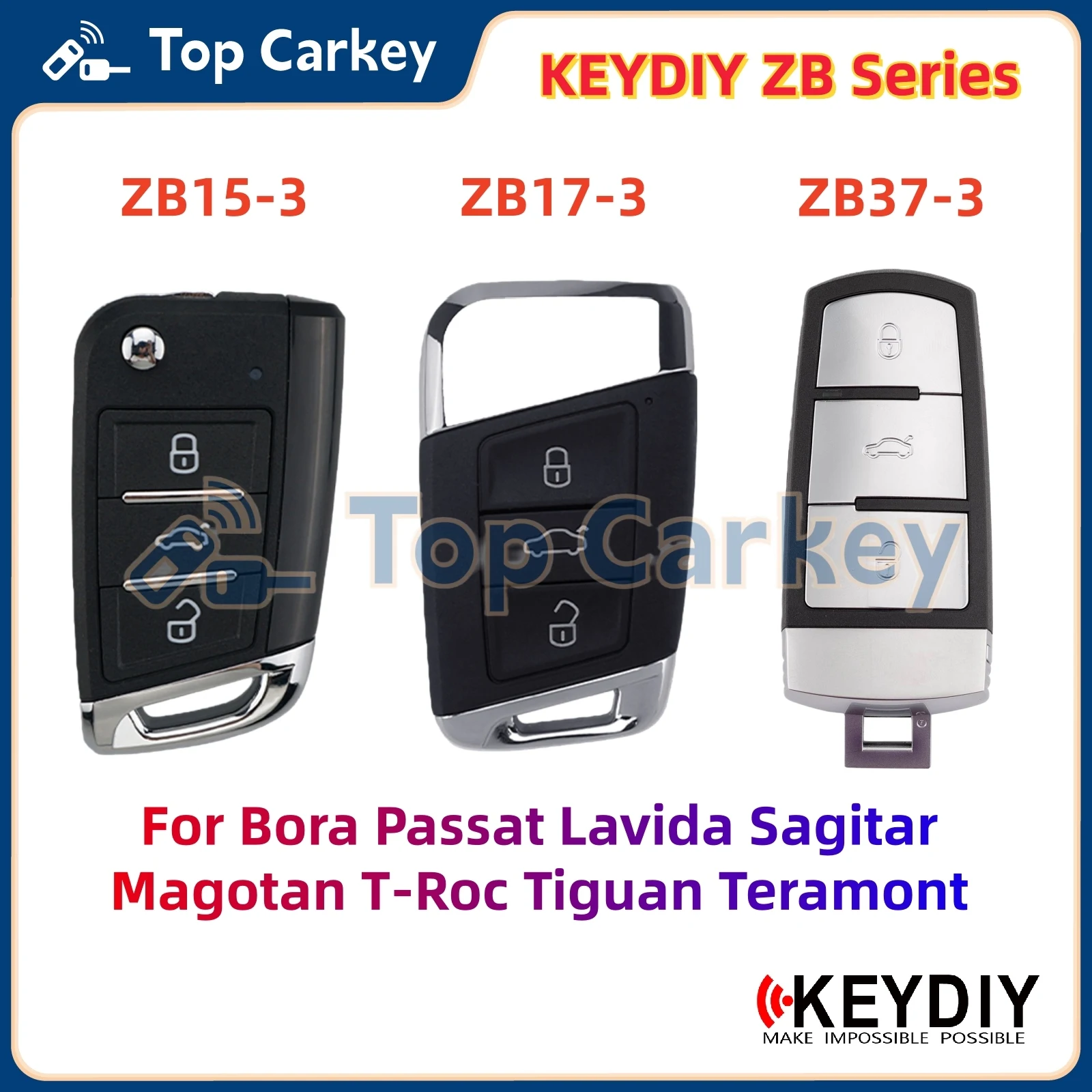 KEYDIY KD ZB15-3 ZB17-3 ZB37-3 Universal Smart Key for VW MQB Bora Passat Lavida Magotan T-Roc Tiguan Teramont Type
KEYDIY KD ZB15-3 ZB17-3 ZB37-3 Universal Smart Key for VW MQB Bora Passat Lavida Magotan T-Roc Tiguan Teramont Type