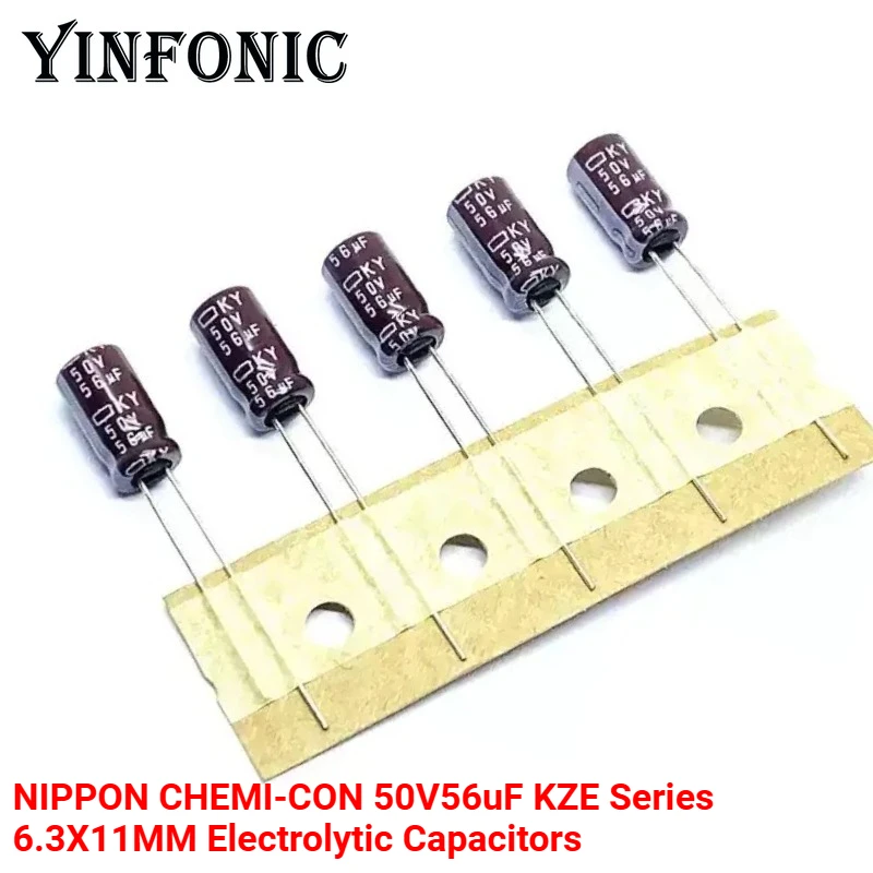 10 шт./100 шт. NIPPON CHEMI-CON 50V56uF KZE серии 6,3X11 мм высокочастотные алюминиевые электролитические конденсаторы
10 шт./100 шт. NIPPON CHEMI-CON 50V56uF KZE серии 6,3X11 мм высокочастотные алюминиевые электролитические конденсаторы