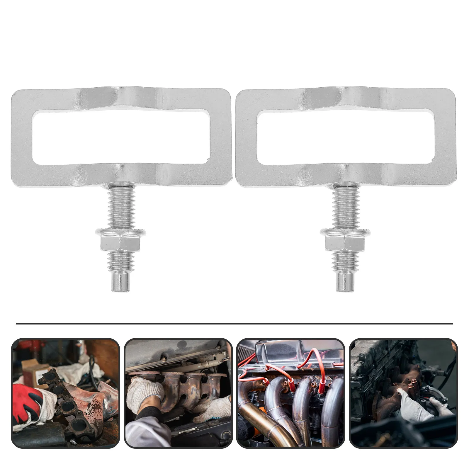 2Pcs Exhaust Stud Clamp Kit Iron Exhaust Manifold Repair Clamp for Engine Performance Fuel Efficiency Leak Fix
2Pcs Exhaust Stud Clamp Kit Iron Exhaust Manifold Repair Clamp for Engine Performance Fuel Efficiency Leak Fix