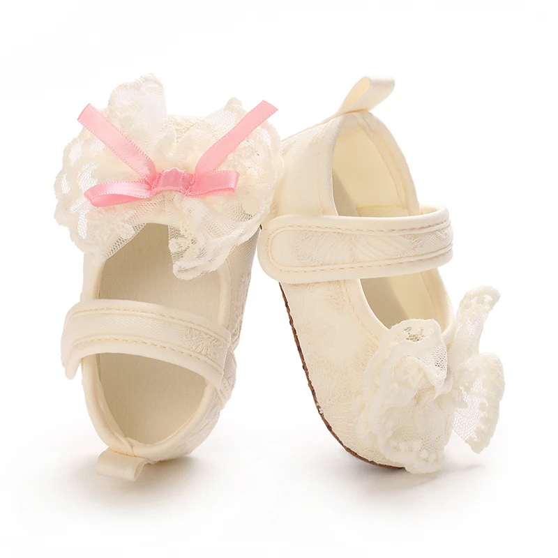 Lace Cute Baby Girl 0-18M Princess Bow Flat Shoes Baby Steps Baby Shoes Cute Soft Sole First Step
Lace Cute Baby Girl 0-18M Princess Bow Flat Shoes Baby Steps Baby Shoes Cute Soft Sole First Step
