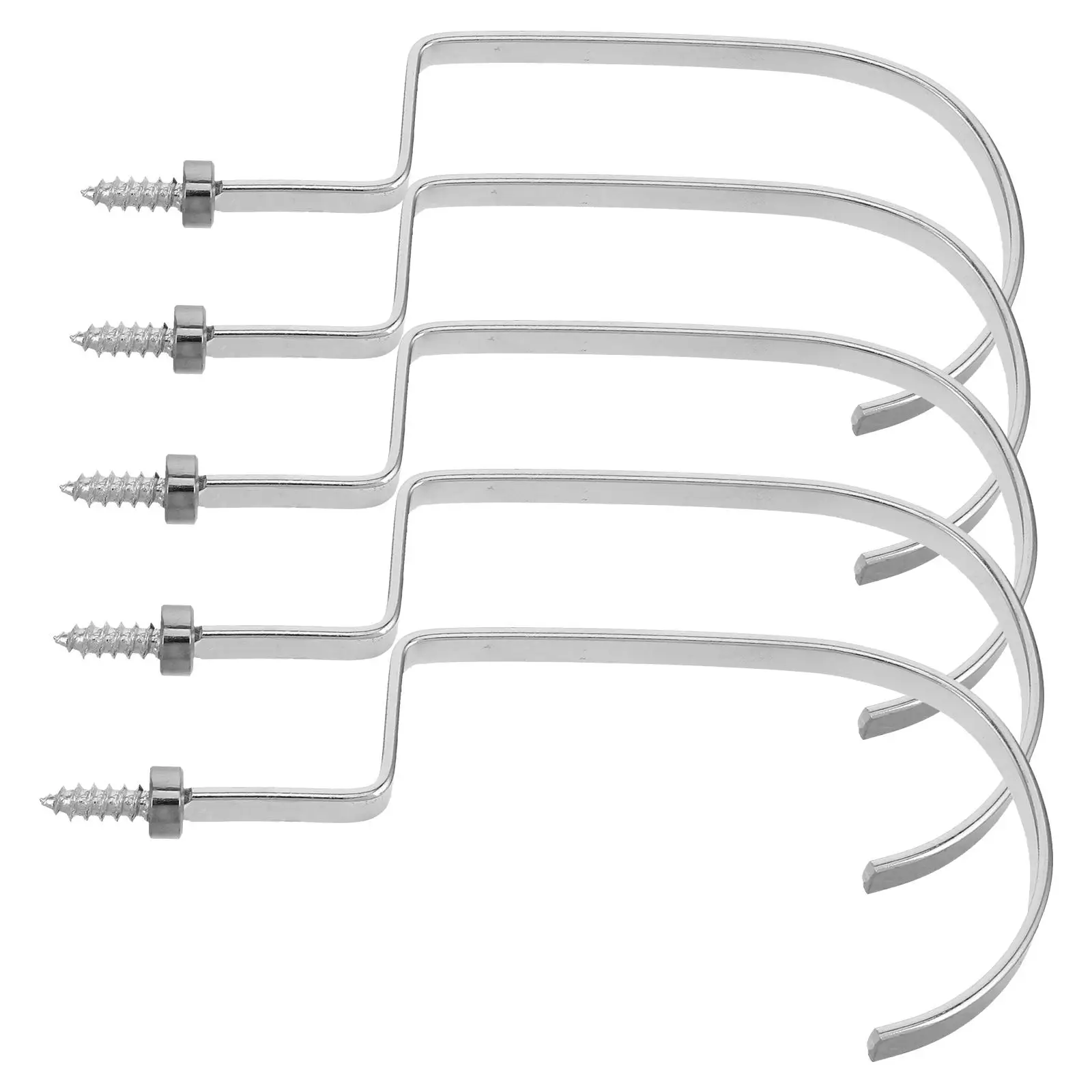 5pcs Hanger Hook Accessories Stainless Steel Multipurpose Heavy Duty Screw-in Hooks for Home Office Clothing Storage
5pcs Hanger Hook Accessories Stainless Steel Multipurpose Heavy Duty Screw-in Hooks for Home Office Clothing Storage
