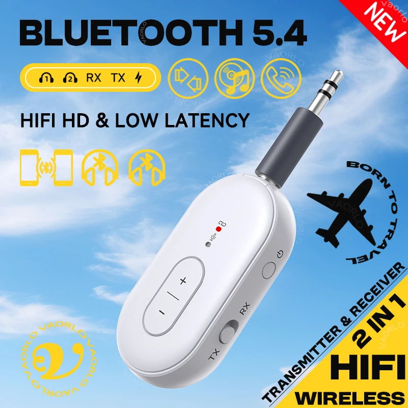 2 в 1 Bluetooth 5.4 аудио приемник передатчик многоточечный двойной поток беспроводной адаптер с микрофоном 3.5 мм AUX Hifi HD низкая задержка стерео музыка для автомобиля самолет ТВ ПК наушники динамик
2 в 1 Bluetooth 5.4 аудио приемник передатчик многоточечный двойной поток беспроводной адаптер с микрофоном 3.5 мм AUX Hifi HD низкая задержка стерео музыка для автомобиля самолет ТВ ПК наушники динамик