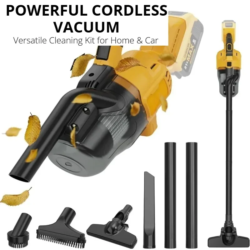 5 in 1 Handheld Electric Vacuum Cleaner with 400W Powerful Motor, 46 CFM Portable Hand Vacuum for Floor, Carpet, Car for Dewalt
5 in 1 Handheld Electric Vacuum Cleaner with 400W Powerful Motor, 46 CFM Portable Hand Vacuum for Floor, Carpet, Car for Dewalt