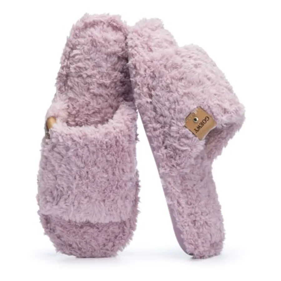 GOEWY Fuzzy Open Toe Slippers for Women Indoor Cozy Memory Foam Slip On House Slides Shoes Gifts for Womens Her Mom
GOEWY Fuzzy Open Toe Slippers for Women Indoor Cozy Memory Foam Slip On House Slides Shoes Gifts for Womens Her Mom