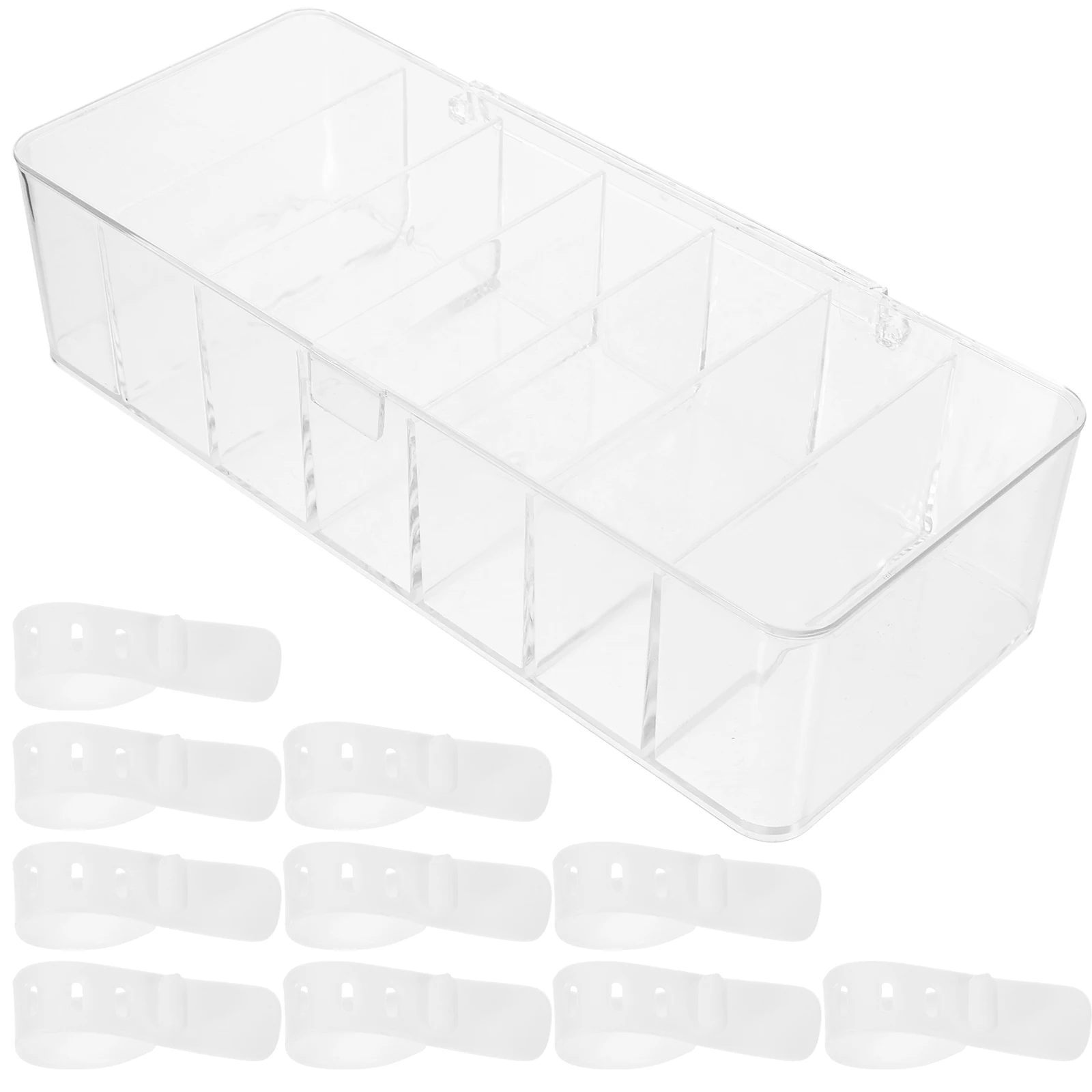 Transparent 7 Cable Management Box Lid 10 Ties for Desk Shelf Electronics ganizer Bin Storage Solution Cable ganizer Box
Transparent 7 Cable Management Box Lid 10 Ties for Desk Shelf Electronics ganizer Bin Storage Solution Cable ganizer Box