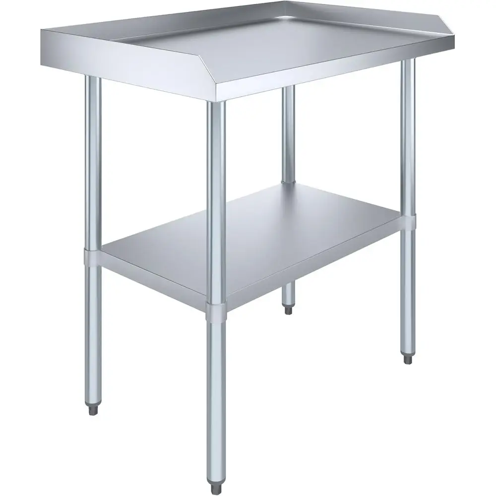 Stainless Steel Work Table with Backsplash and Sideguards, 36x24
Stainless Steel Work Table with Backsplash and Sideguards, 36x24