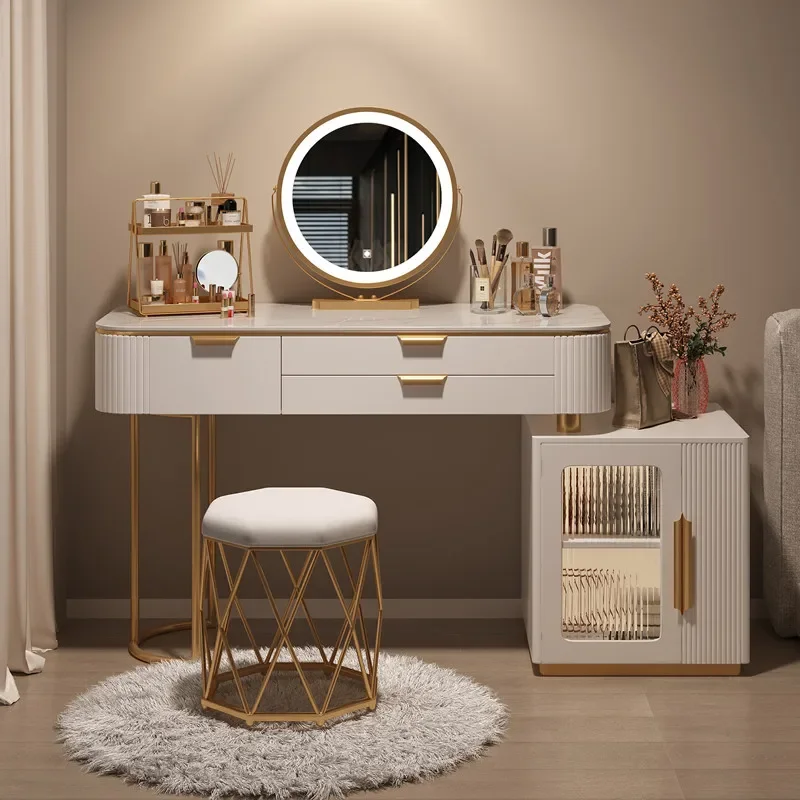 Luxury Woman Table Dressing Table Stylish Chair Storage Makeup Dressing Modern Mirror Coiffeuse De Chambre Home Furniture
Luxury Woman Table Dressing Table Stylish Chair Storage Makeup Dressing Modern Mirror Coiffeuse De Chambre Home Furniture