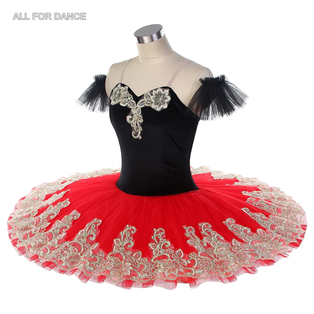 BLL404 Black Pre-Professional Ballet Tutu Velvet Top Bodice with Red Stiff Tulle Tutu Skirts Girls & Women Performance Costume
BLL404 Black Pre-Professional Ballet Tutu Velvet Top Bodice with Red Stiff Tulle Tutu Skirts Girls & Women Performance Costume