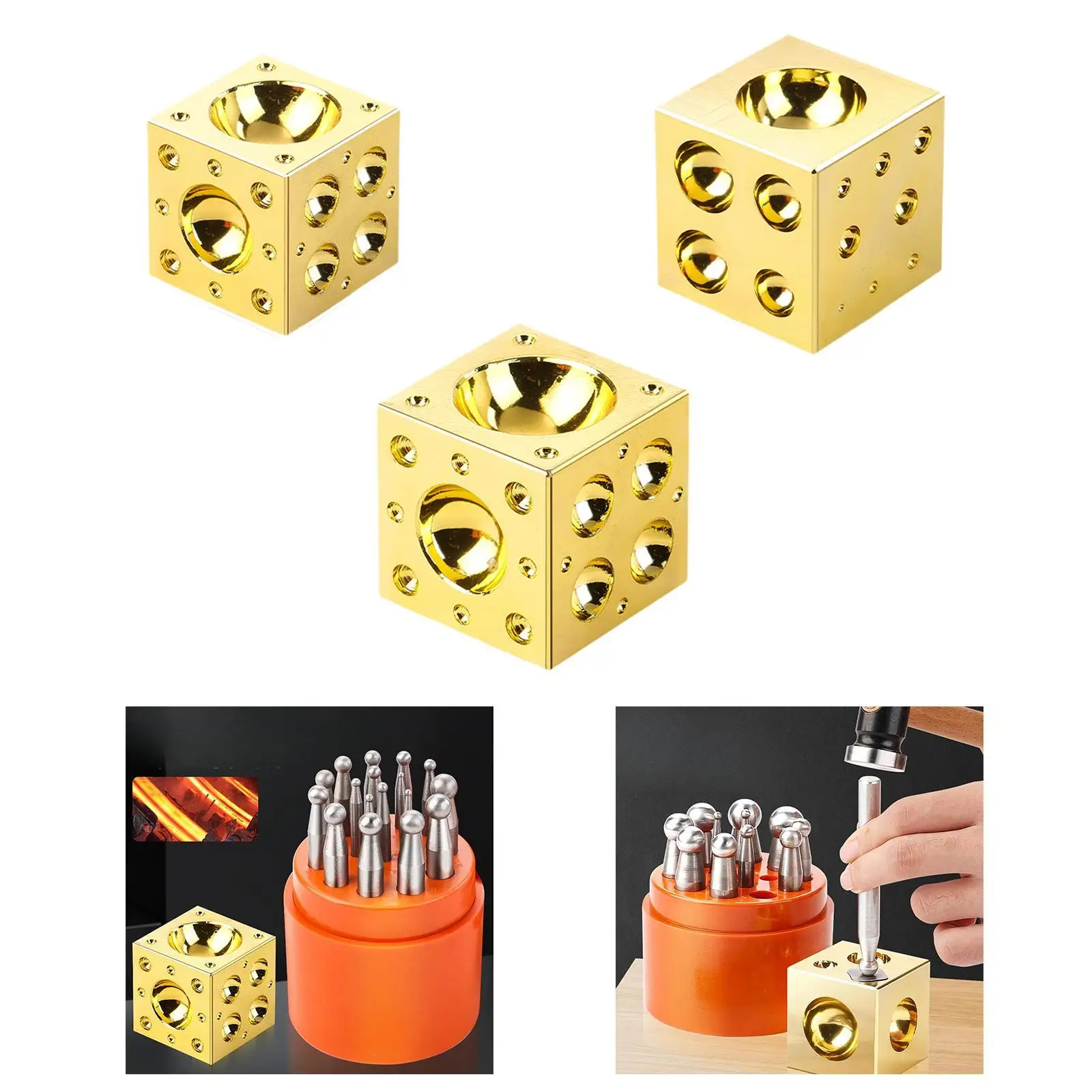 Square Dapping Block, Carbon Steel Block, Rings Making Block Jewelry Dome Block, Jewelry Making Tool for Metalworking
Square Dapping Block, Carbon Steel Block, Rings Making Block Jewelry Dome Block, Jewelry Making Tool for Metalworking