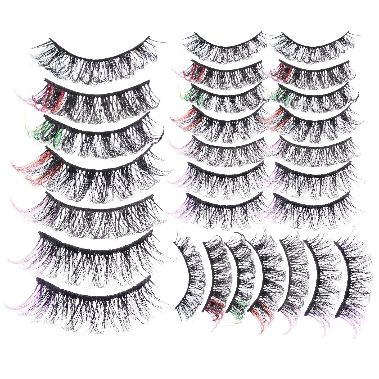14Pairs Colored False Eyelash Clusters Fake Lash Extensions Lightweight Comfortable Long-Lasting for DIY Beauty
14Pairs Colored False Eyelash Clusters Fake Lash Extensions Lightweight Comfortable Long-Lasting for DIY Beauty